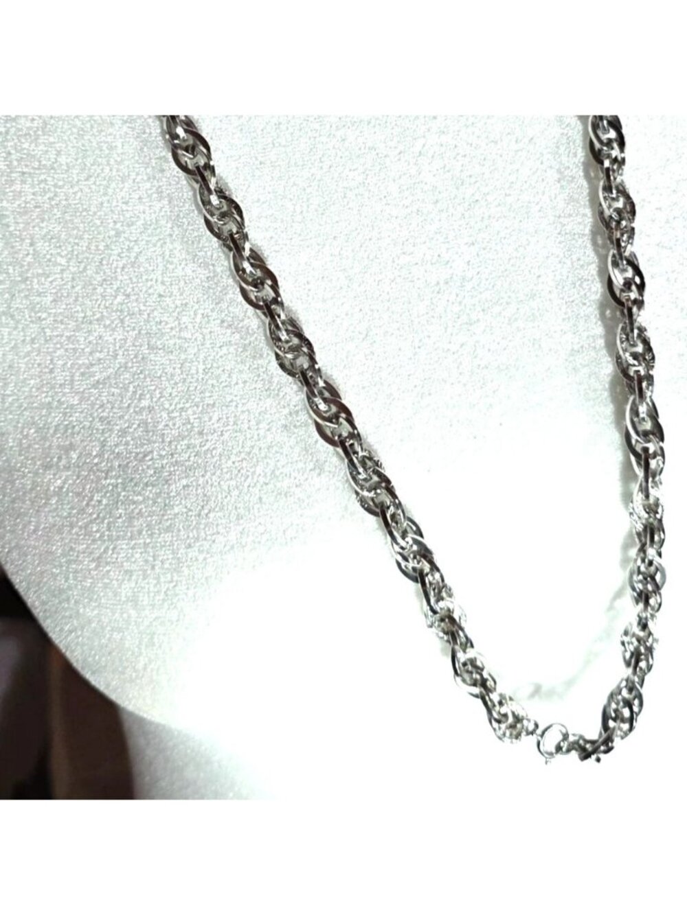 Necklace Sarah Coventry Silver-Tone Rope Chain Womens Jewelry minimalist neutral